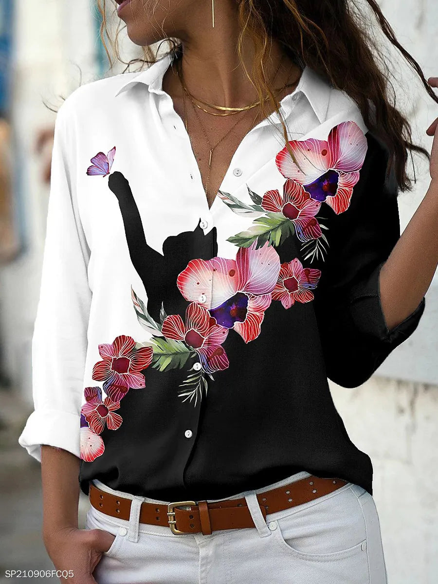 Women's Casual Long-Sleeve Shirt – Spring & Autumn Fashion Blouse