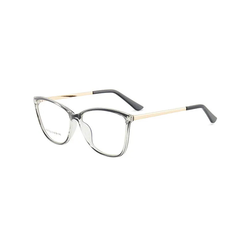 Women's Round Full-Rim Glasses – TR Frame, Anti-Blue Light Optical Eyewear