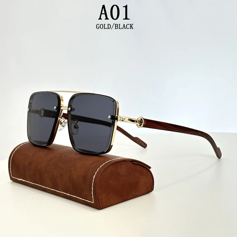 2023 Vintage Square Sunglasses – Trendy Retro Steampunk Style for Men & Women