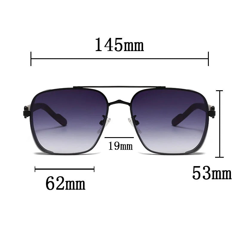 2023 Vintage Square Sunglasses – Trendy Retro Steampunk Style for Men & Women
