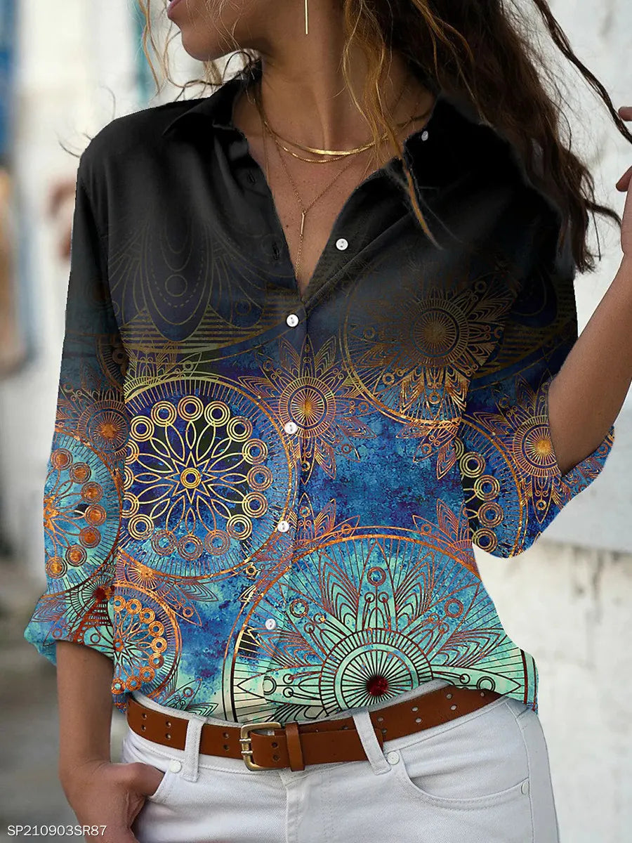 Women's Casual Long-Sleeve Shirt – Spring & Autumn Fashion Blouse