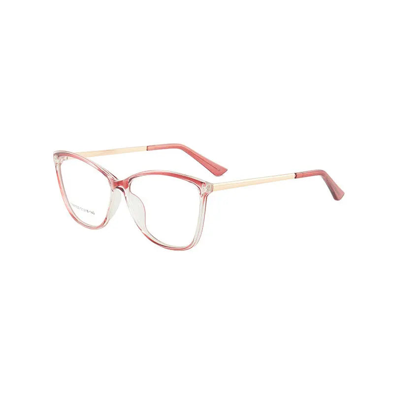 Women's Round Full-Rim Glasses – TR Frame, Anti-Blue Light Optical Eyewear