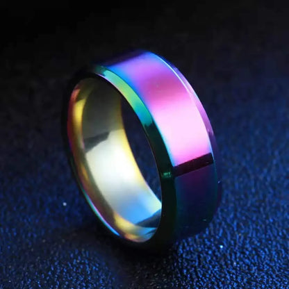 Matte Black Stainless Steel Ring – Unisex Wedding & Engagement Band