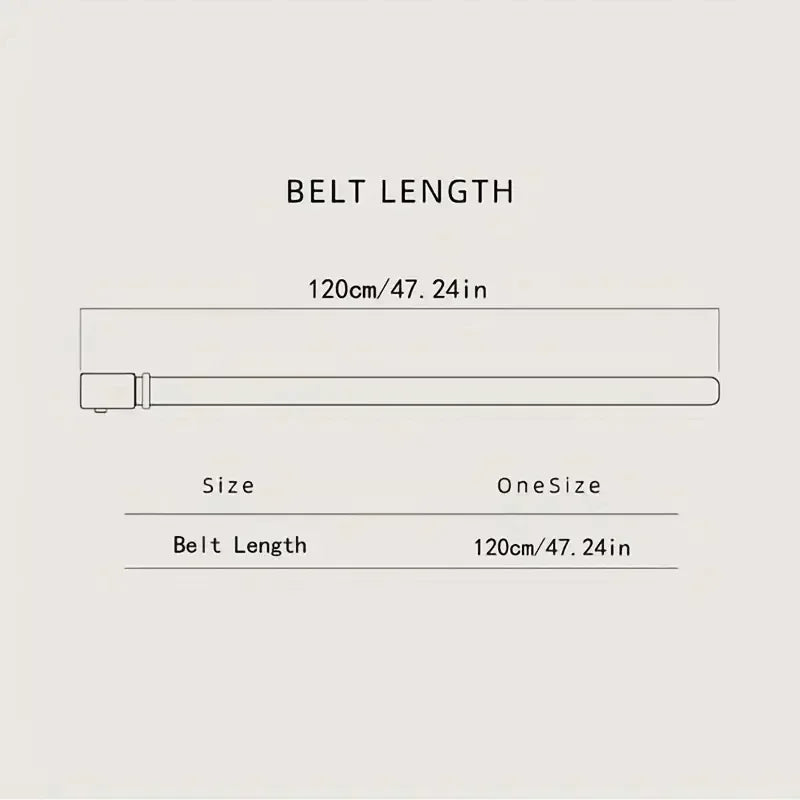 Men's Leather Belt – Smooth Buckle for Jeans & Suit Pants