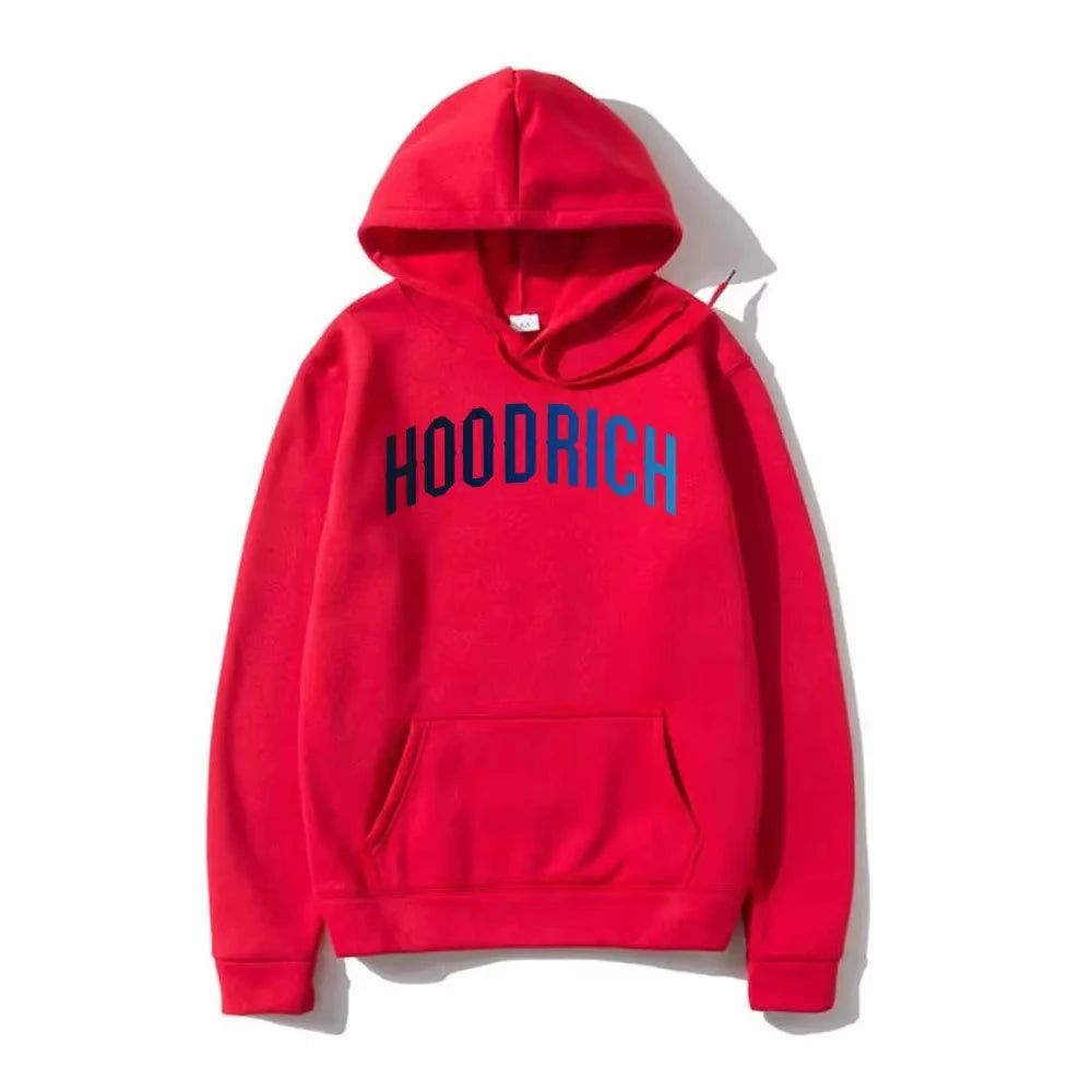 2025 Men's Printed Hoodie – Loose Fit Cotton Streetwear with Trendy Graphic Design