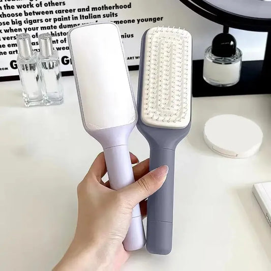 Retractable Rotating Long Handle Anti-Static Hair Comb – Scalp Massage & Self Hair Brush