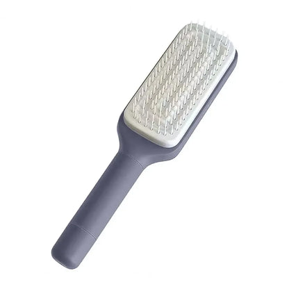 Retractable Rotating Long Handle Anti-Static Hair Comb – Scalp Massage & Self Hair Brush