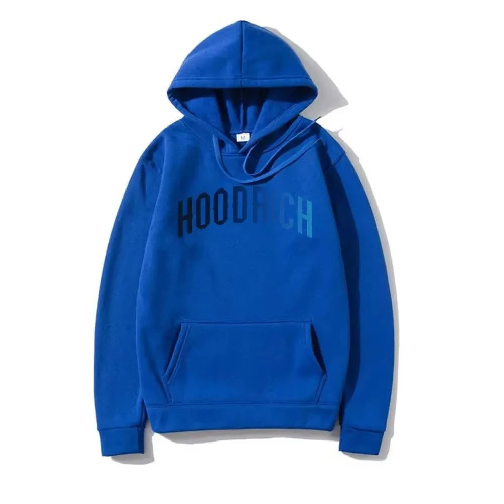 2025 Men's Printed Hoodie – Loose Fit Cotton Streetwear with Trendy Graphic Design