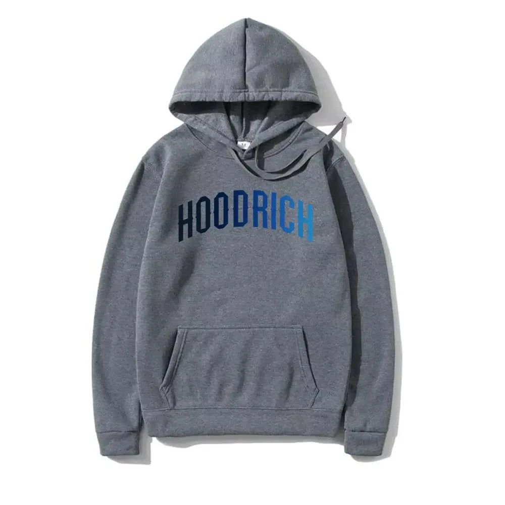 2025 Men's Printed Hoodie – Loose Fit Cotton Streetwear with Trendy Graphic Design