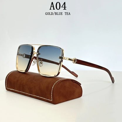 2023 Vintage Square Sunglasses – Trendy Retro Steampunk Style for Men & Women