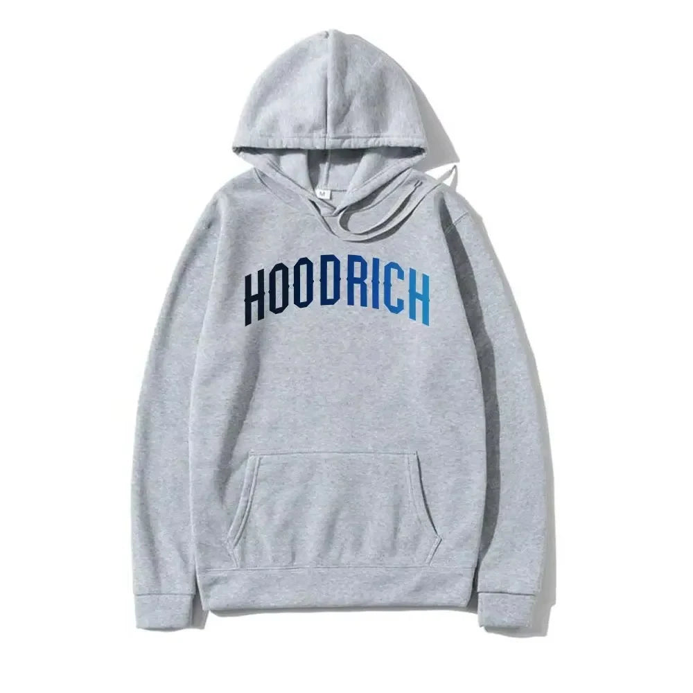 2025 Men's Printed Hoodie – Loose Fit Cotton Streetwear with Trendy Graphic Design