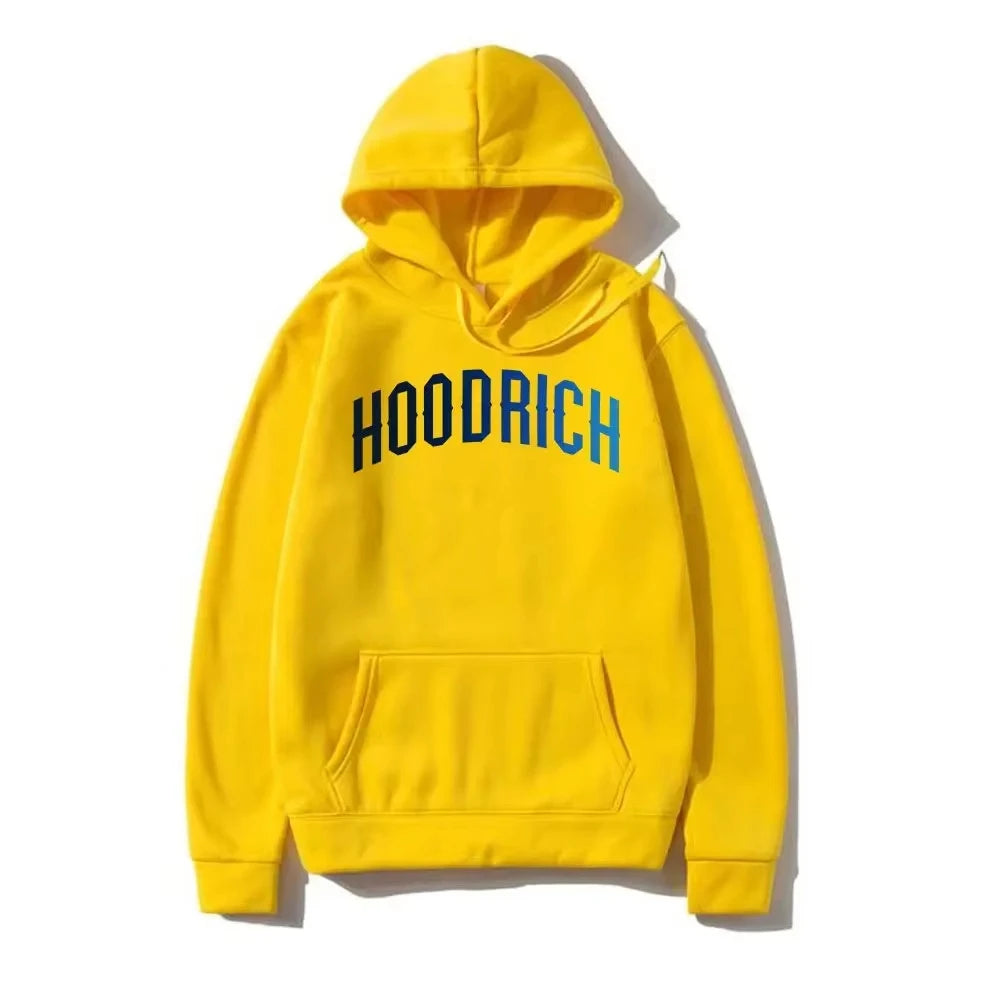 2025 Men's Printed Hoodie – Loose Fit Cotton Streetwear with Trendy Graphic Design