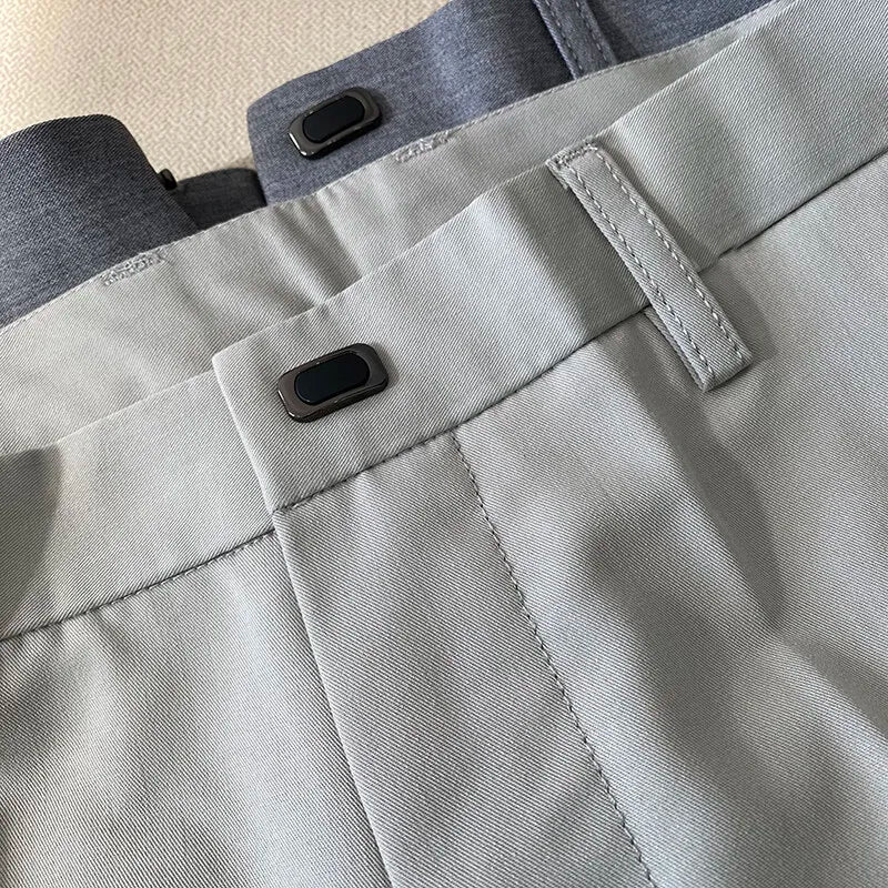 Men's Slim Fit Dress Pants – Stretch Formal Trousers for Suit & Casual Wear