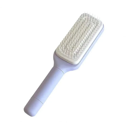 Retractable Rotating Long Handle Anti-Static Hair Comb – Scalp Massage & Self Hair Brush