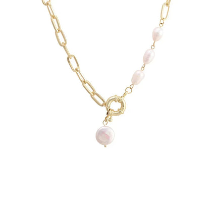 Trendy Elegant Baroque Pearl Necklace for Women